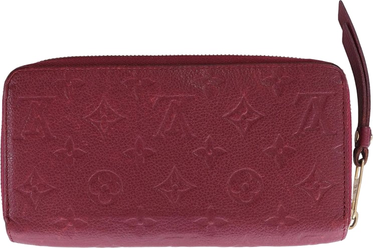 Louis Vuitton Louis Vuitton Zippy Empreinte Leather Wallet in Red M62214