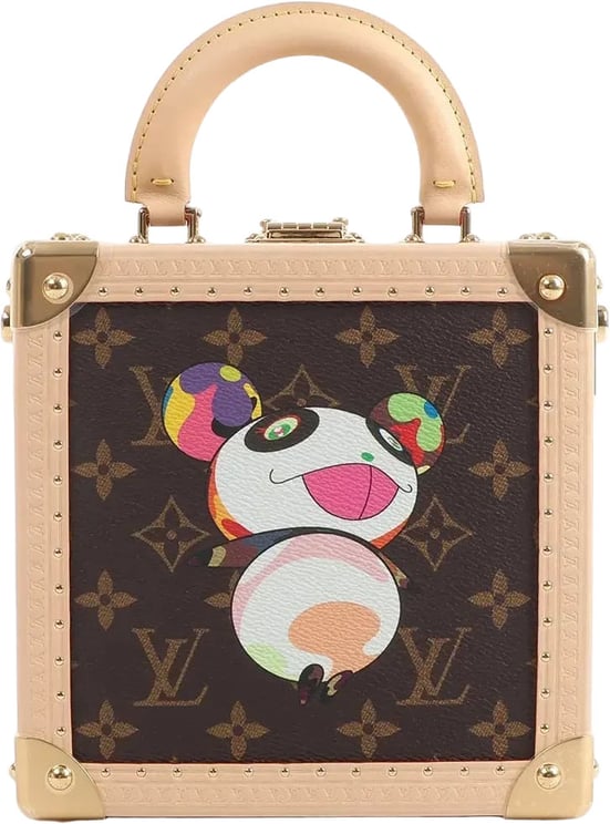 Louis Vuitton Louis Vuitton x Takashi Murakami Mini Square Trunk Handbag in Brown M13127