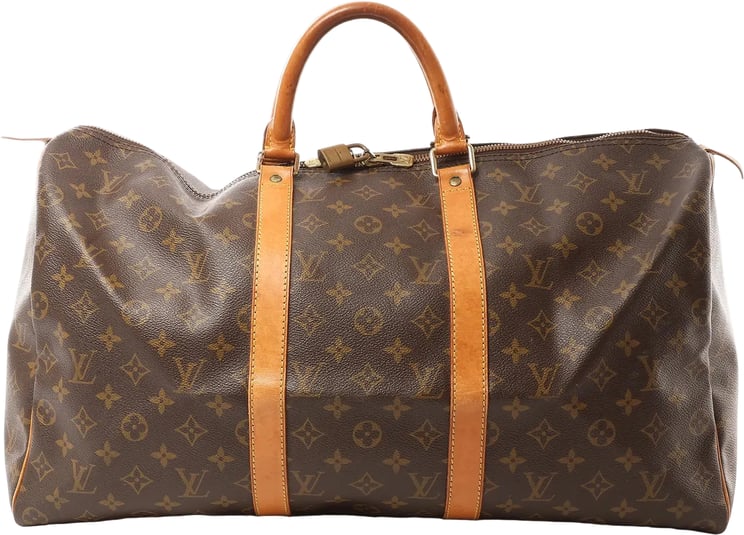 Louis Vuitton Louis Vuitton Keepall 50 Monogram Canvas Travel Bag in Brown M41426
