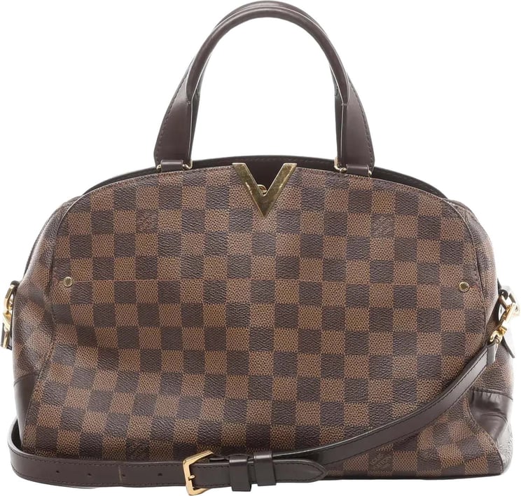Louis Vuitton Louis Vuitton Kensington Bowling Damier Ebene 2Way Handbag in Brown N41505