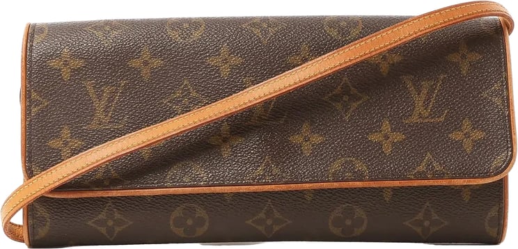 Louis Vuitton Louis Vuitton Pochette Twin GM Monogram Canvas Crossbody Bag in Brown M51852