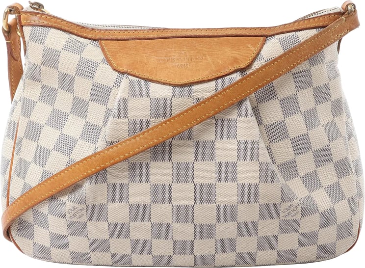 Louis Vuitton Louis Vuitton Siracusa PM Damier Azur 2Way Crossbody Bag in Beige N41113