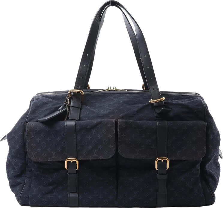 Louis Vuitton Louis Vuitton Claudine Mini Lin Monogram Shoulder Bag in Navy Blue M42321