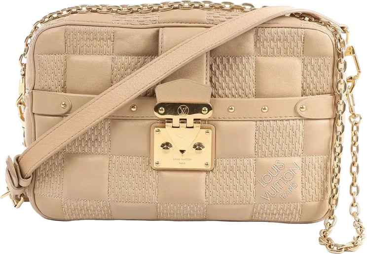 Louis Vuitton Louis Vuitton Troca MM Damier Quilt Crossbody Bag in Beige M59111