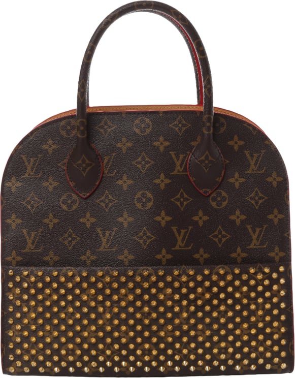 Louis Vuitton Louis Vuitton x Christian Louboutin Monogram Iconoclast Handbag in Brown x Red M41234
