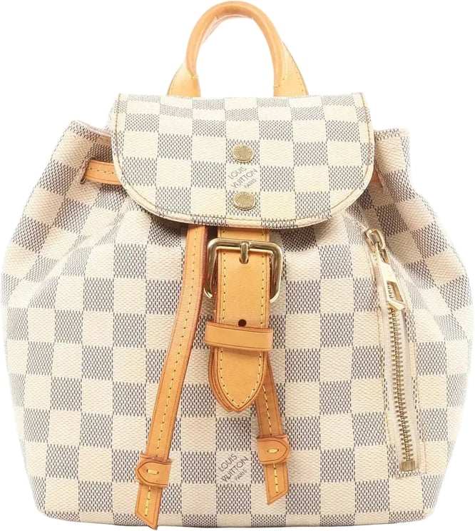 Louis Vuitton Louis Vuitton Sperone BB Damier Azur Backpack in Beige N44026