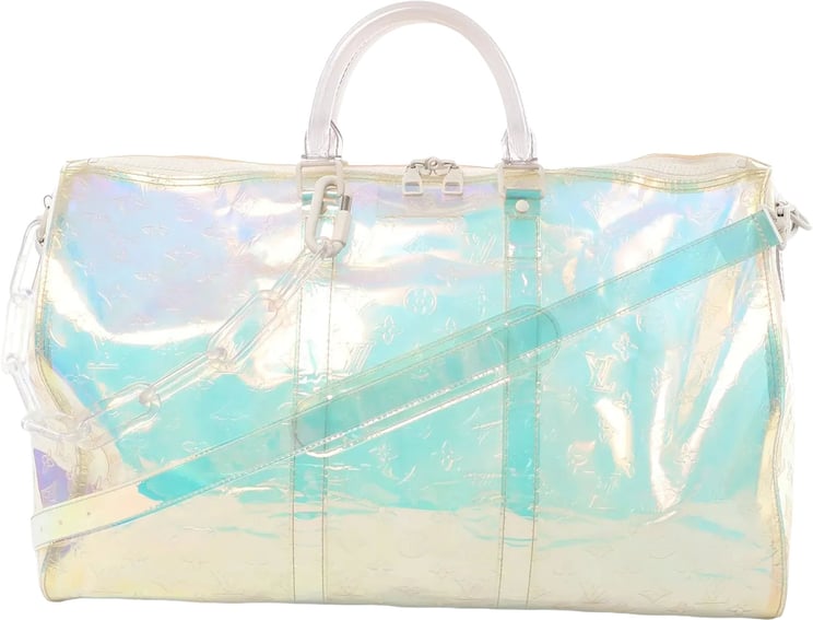 Louis Vuitton Louis Vuitton Keepall Bandoulière 50 Monogram Prism Travel Bag in Multicolor M53271