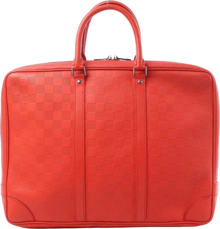 Louis Vuitton Louis Vuitton Porte Documents Voyages Damier Infini Handbag in Red M56004