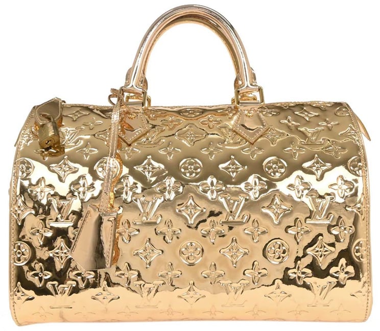 Louis Vuitton Louis Vuitton Speedy Handbag Monogram Miroir PVC 30