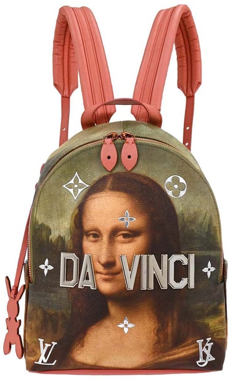 Louis Vuitton Louis Vuitton Palm Springs Backpack Limited Edition Jeff Koons Da Vinci Print Canvas PM