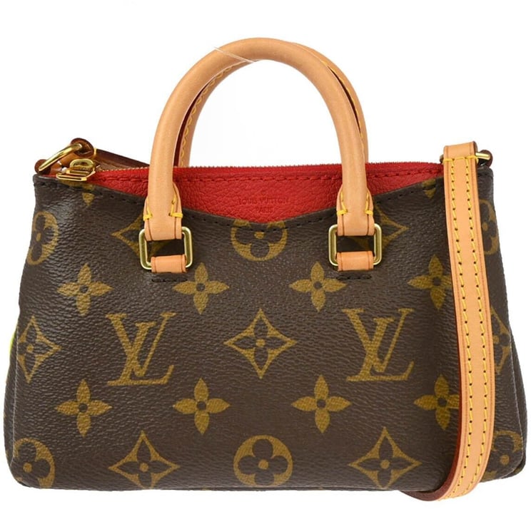 Louis Vuitton Louis Vuitton Pallas Tote Monogram Canvas with Leather Nano