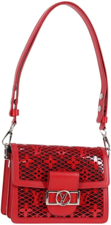 Louis Vuitton Louis Vuitton Dauphine Shoulder Bag Monogram Lace Leather Mini