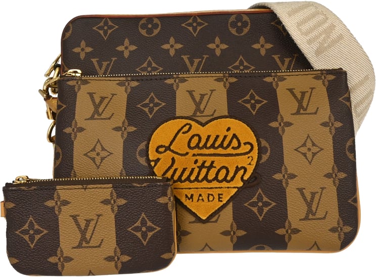 Louis Vuitton Louis Vuitton Nigo Trio Messenger Limited Edition Stripes Monogram Canvas
