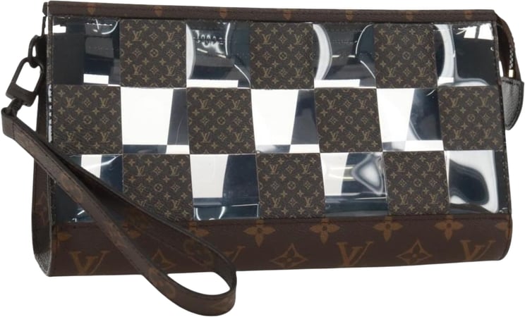 Louis Vuitton Louis Vuitton Standing Pouch Monogram Chess Coated Canvas and PVC