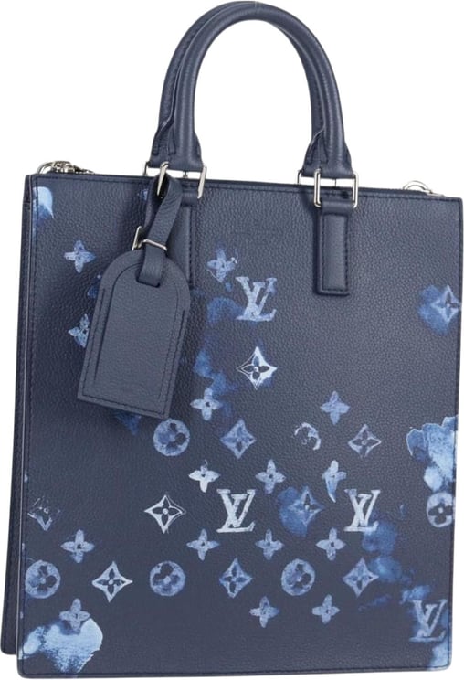 Louis Vuitton Louis Vuitton Sac Plat Zipped Limited Edition Monogram Ink Watercolor Leather