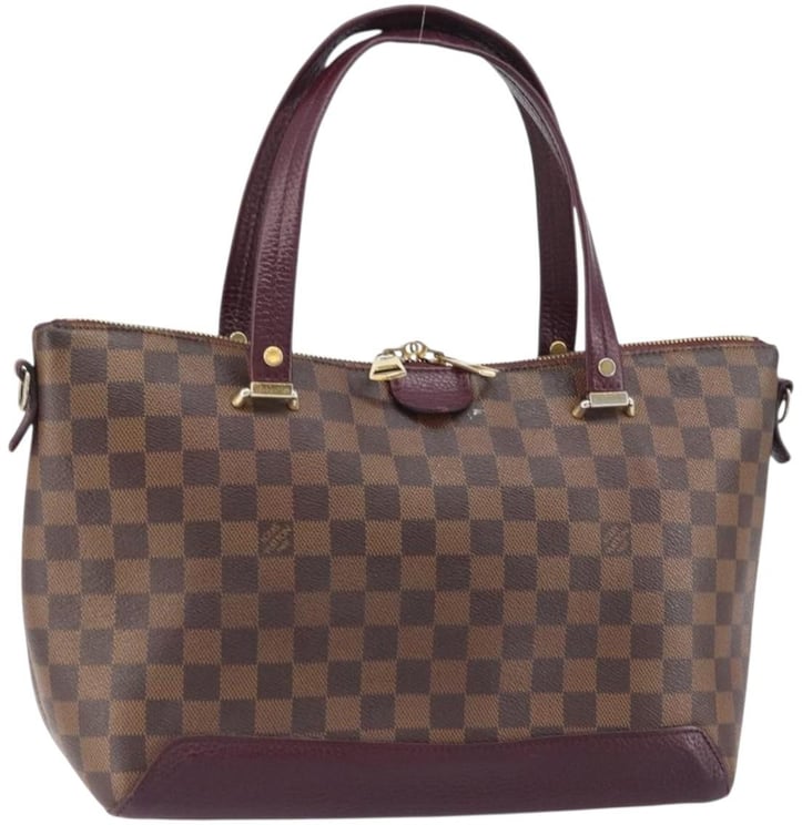 Louis Vuitton Louis Vuitton Hyde Park Handbag Damier with Leather