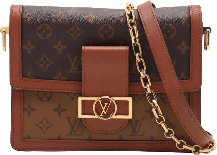Louis Vuitton Louis Vuitton Dauphine Shoulder Bag Reverse Monogram Canvas MM