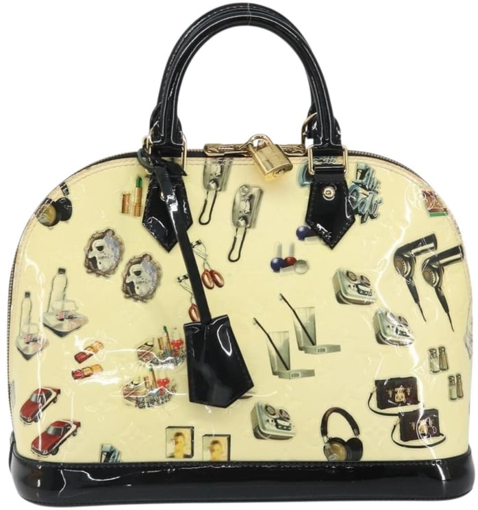 Louis Vuitton Louis Vuitton Alma Handbag Limited Edition Stickers Monogram Vernis PM