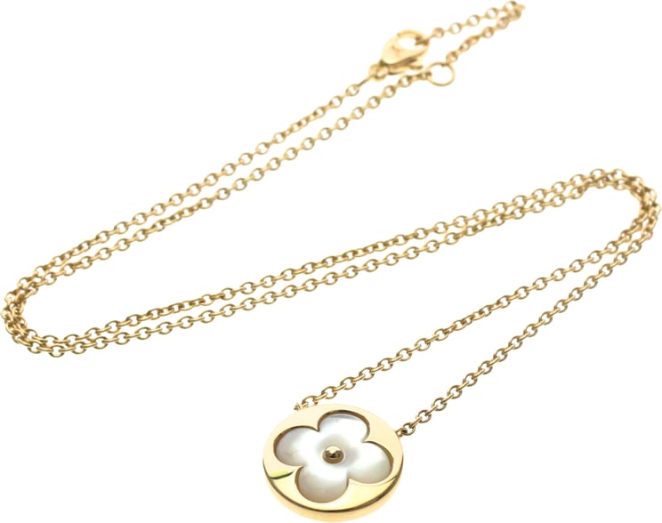Louis Vuitton Louis Vuitton Color Blossom Medallion Pendant 18K Rose Gold with Mother of Pearl and Diamond