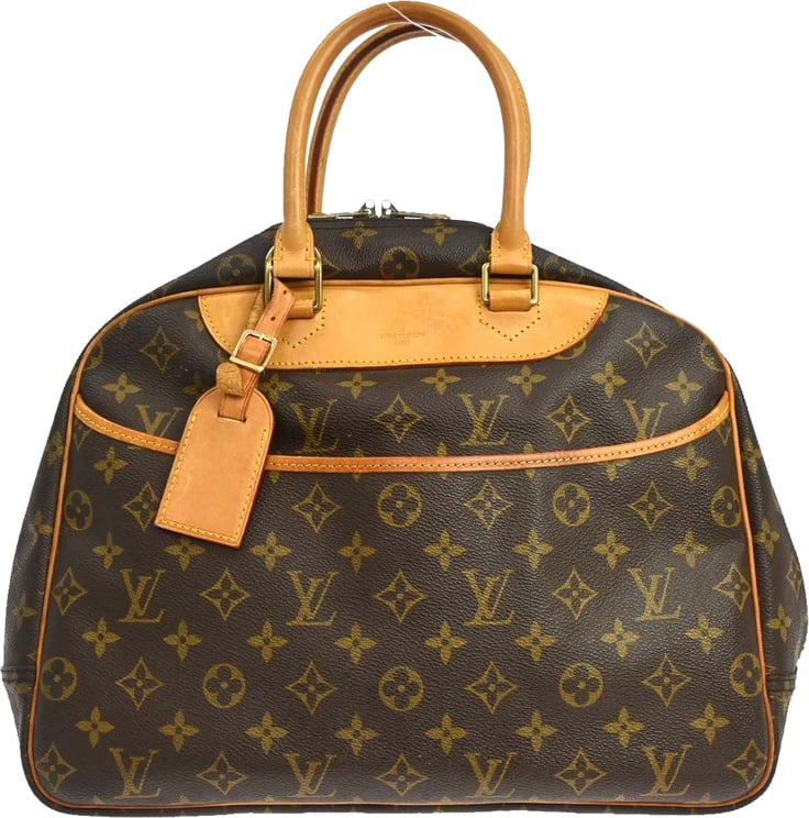 Louis Vuitton Louis Vuitton Bowling Vanity Printed Tuffetage with Leather