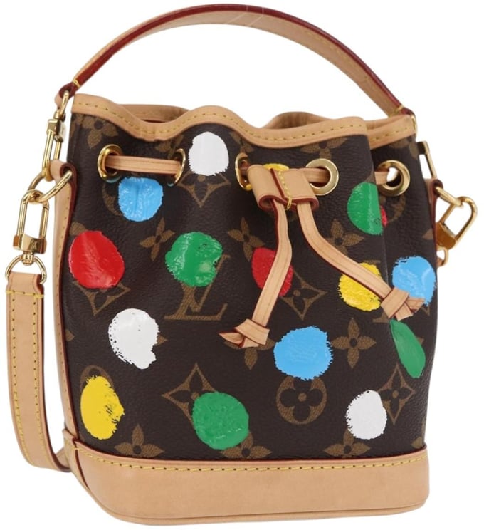 Louis Vuitton Louis Vuitton Noe Handbag Yayoi Kusama Painted Dots Monogram Canvas Nano