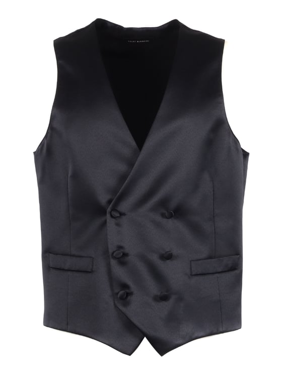 Luigi Bianchi Double Breasted Tailored Tailored Vest
