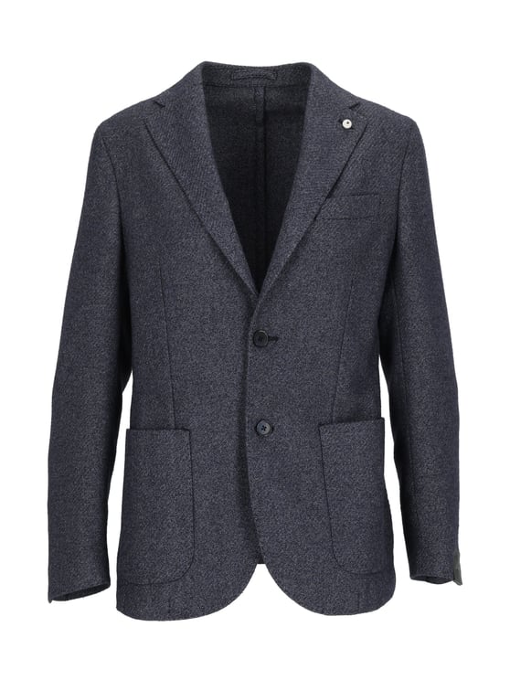 Luigi Bianchi Blue Drop S Structured Tailored Blazer