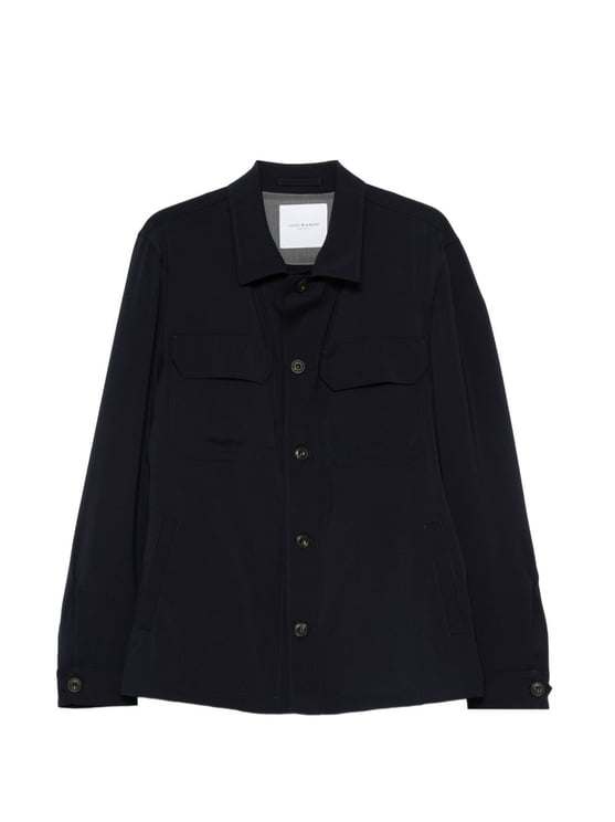 Luigi Bianchi Brando Minimalist Tailored Flap Jacket