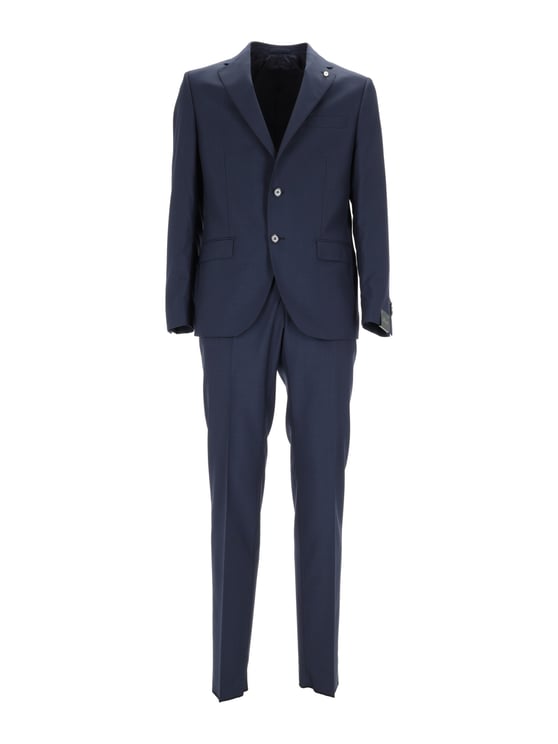 Luigi Bianchi Navy Wool Suit