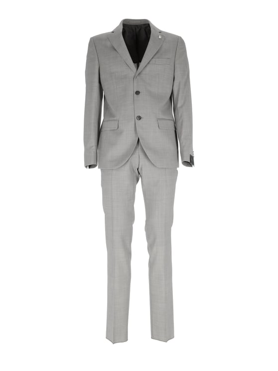 Luigi Bianchi Grey Check Suit