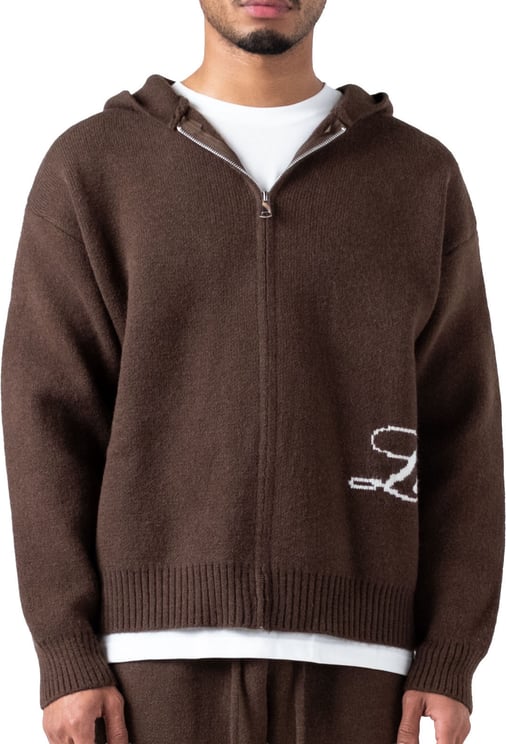 LUMI3RE The Lumi3re Zipper Hoodie Brown