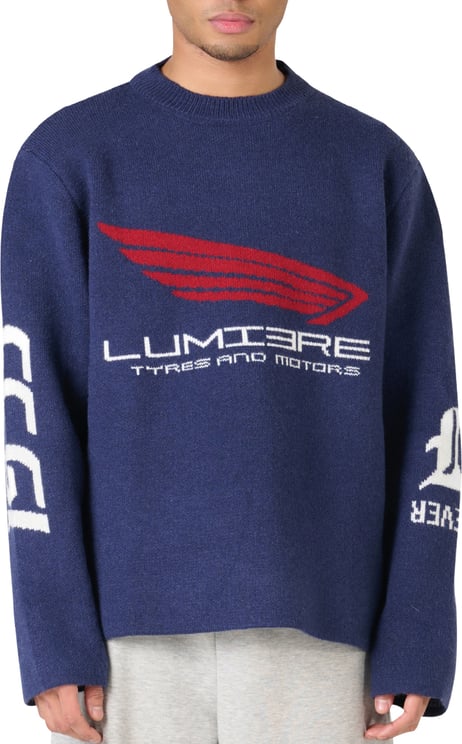 LUMI3RE The Knitted Motors Jersey Blue