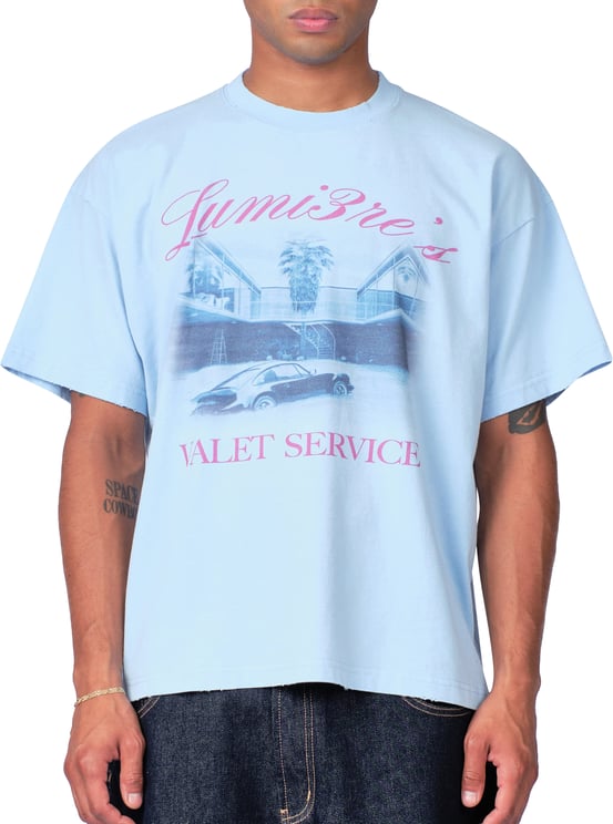 LUMI3RE Valet Service T-shirt Baby Blue