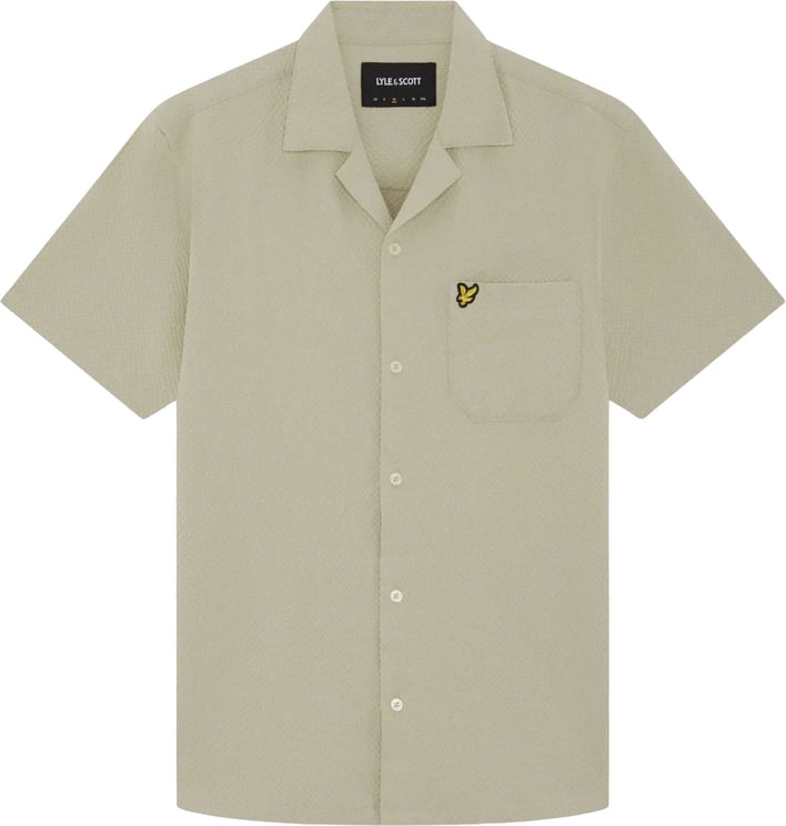 Lyle & Scott Lyle&scott Sw2409v Korte Mouw Overhemden Lichtgroen Sw2409v