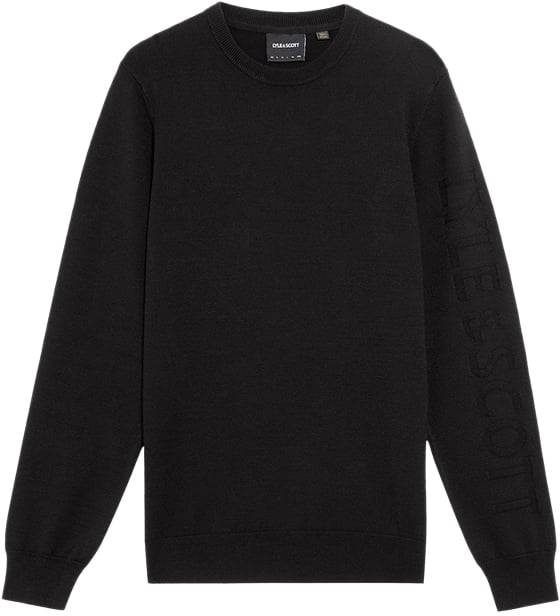 Lyle & Scott Lyle & Scott Mesh Logo Crew Neck Jumper
