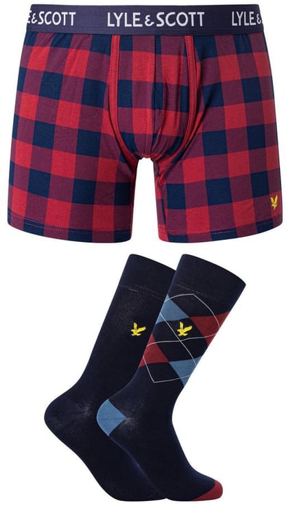 Lyle & Scott Lyle & Scott Bordeaux Cotton Boxers