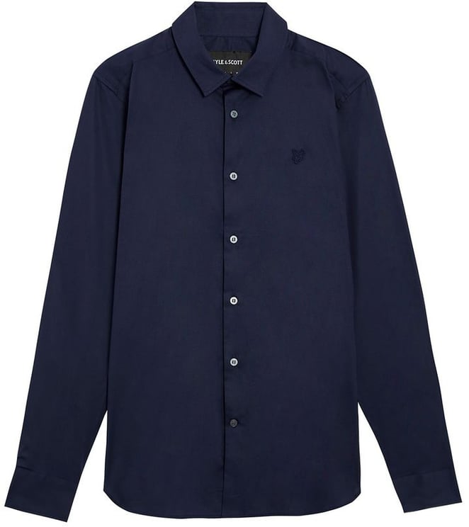 Lyle & Scott Lyle & Scott Blue Cotton Dress Shirt