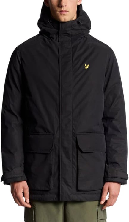 Lyle & Scott Lyle & Scott Black Polyester Parka