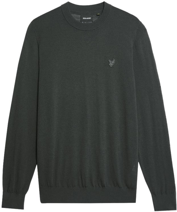 Lyle & Scott Lyle & Scott Tonal Eagle Merino Crew Neck Jumper