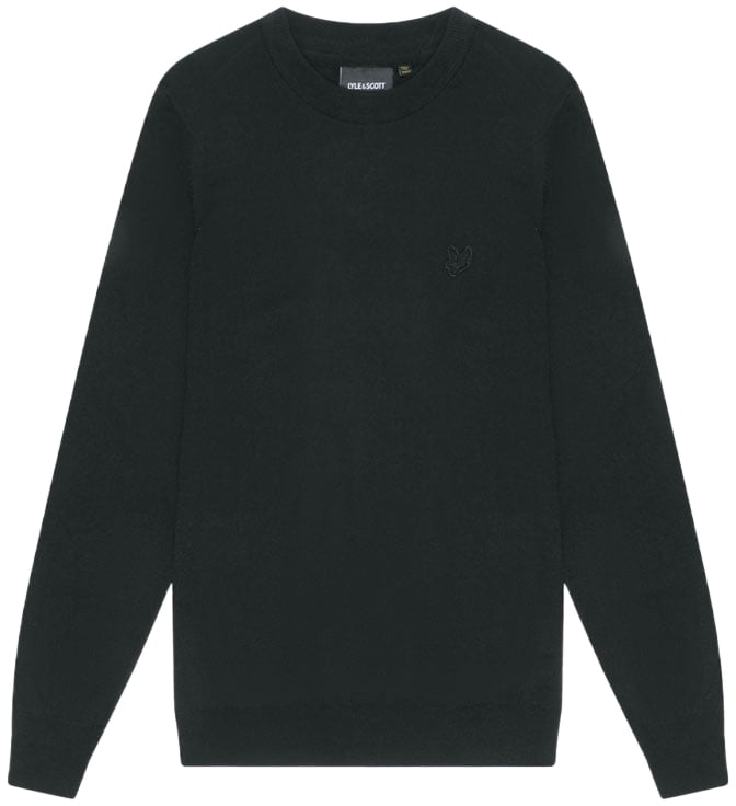 Lyle & Scott Lyle & Scott Tonal Eagle Merino Crew Neck Jumper