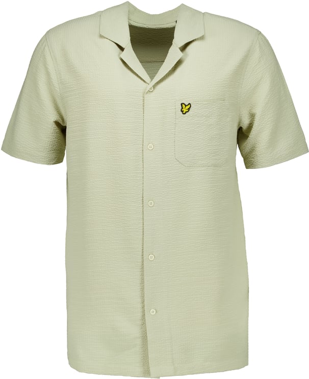 Lyle & Scott Lyle&scott Sw2409v Korte Mouw Overhemden Lichtgroen Sw2409v