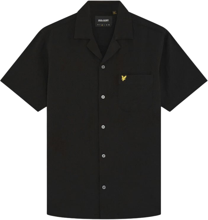 Lyle & Scott Lyle&scott Sw2409v Korte Mouw Overhemden Zwart Sw2409v