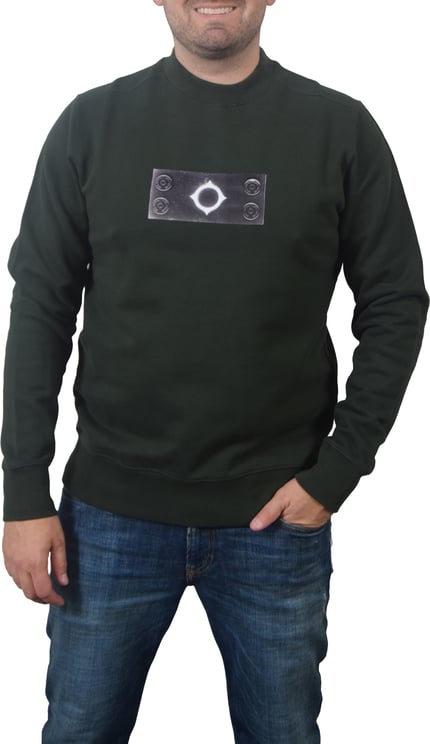 Ma.Strum Ma.Strum Trompe Loeil Crew Neck Badge Sweat