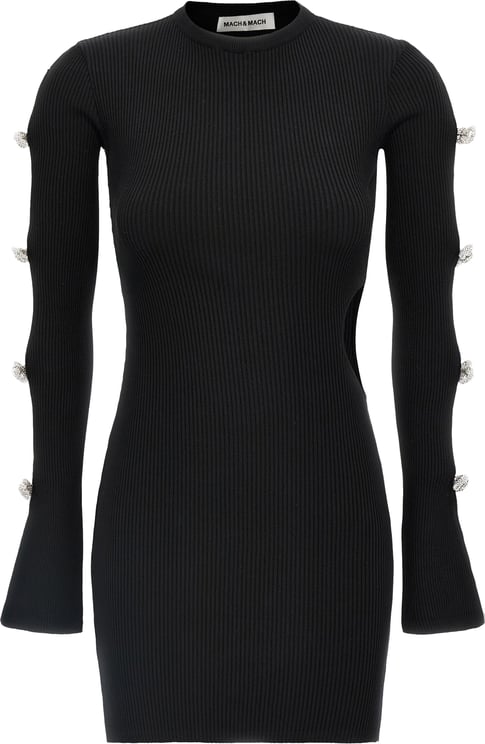 Mach&Mach MACH & MACH Black Viscose Short Dress