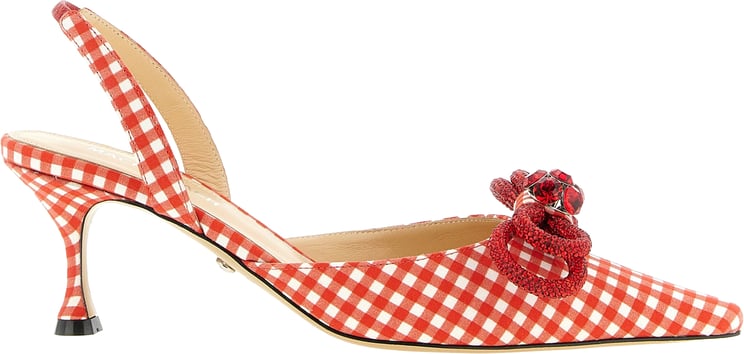 Mach&Mach MACH & MACH Multicolor Cotton-Like Mid Heel Pumps
