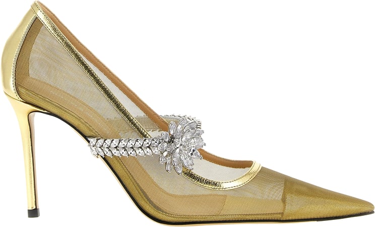 Mach&Mach MACH & MACH Gold Polyamide High Heel Pumps