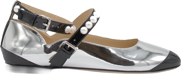 Mach&Mach Ballet Flats Silver