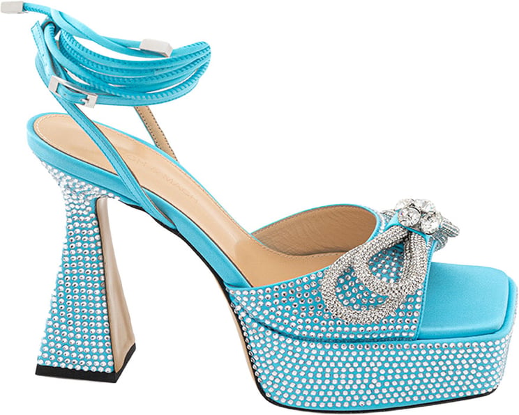 Mach & Mach pre Mach & Mach Heeled Sandals Light Blue
