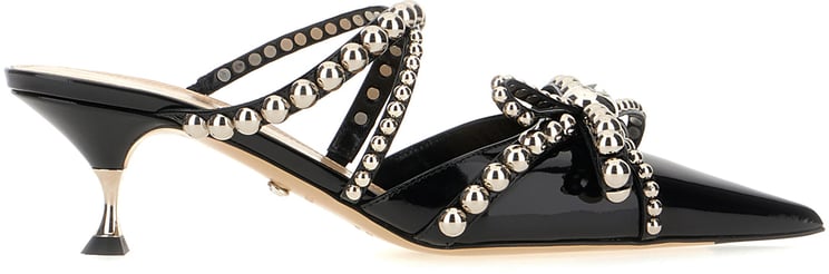 Mach&Mach Mach&mach Black leather mules