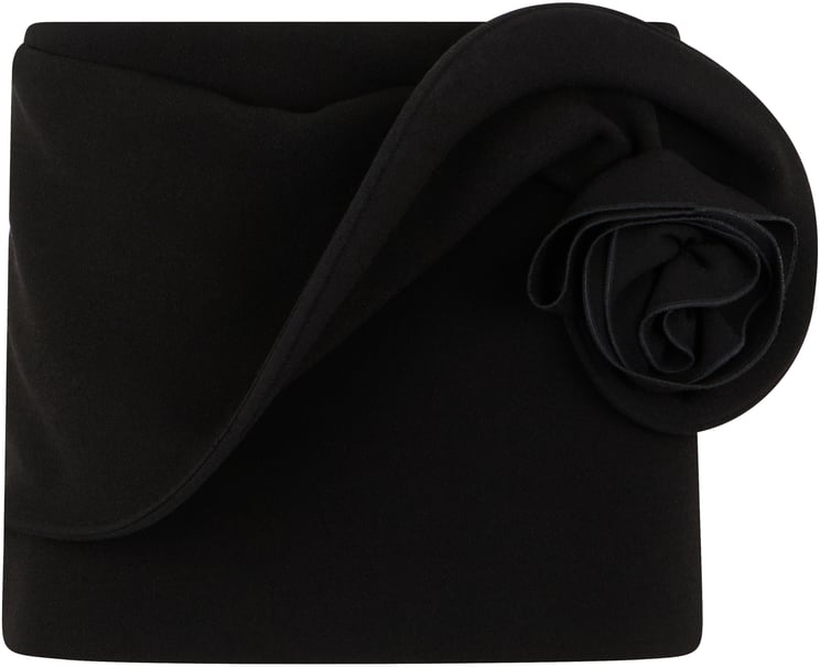 Magda Butrym Low waist mini skirt with floral application